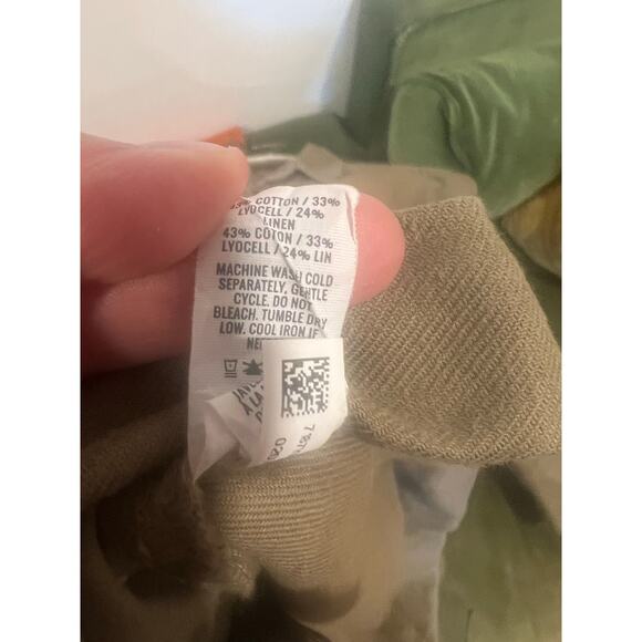 Aeri Minimalist Olive Green Utility Romper Cotton Small - Picture 4 of 8